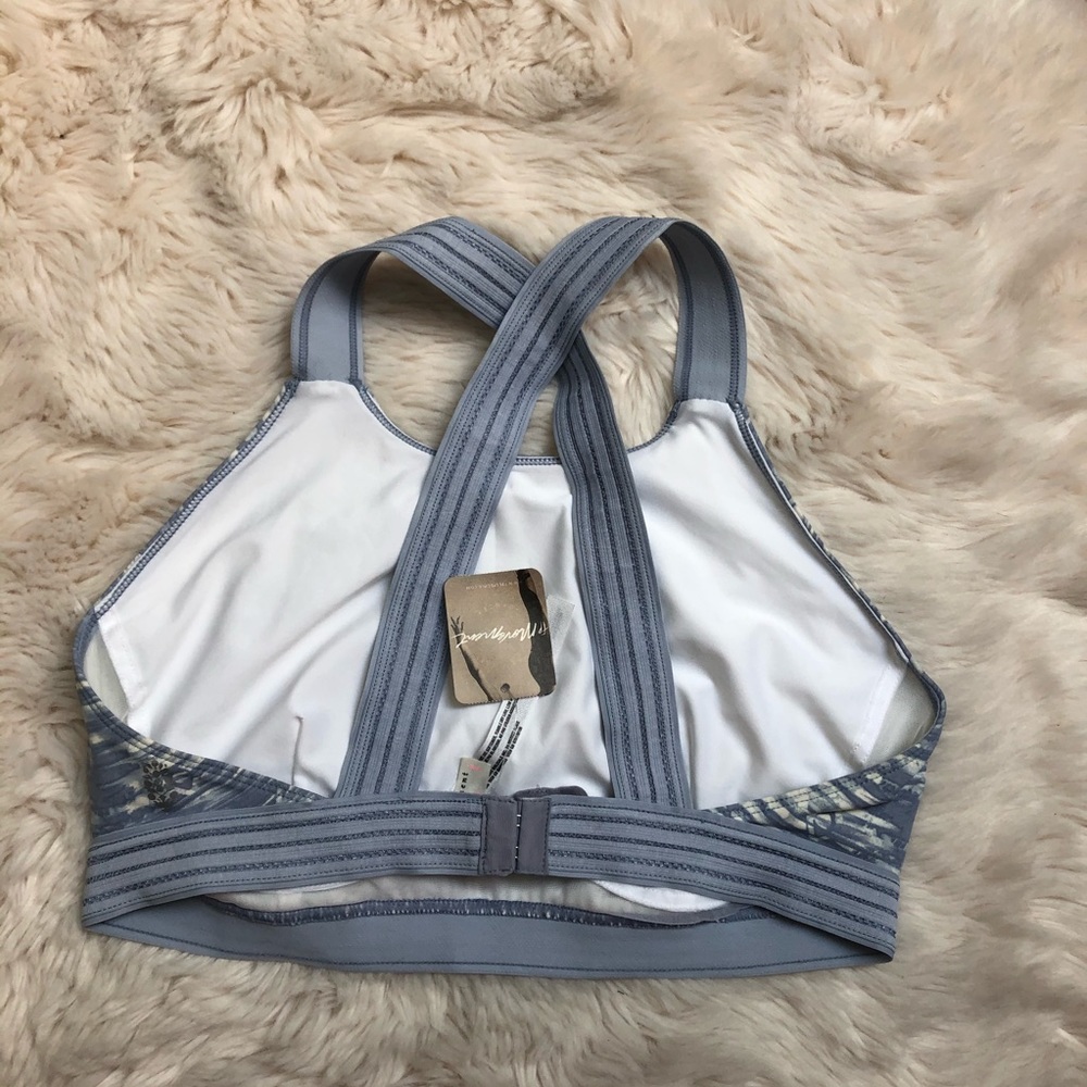 Free People Blue Practice Makes Perfect Sports Bra - Picture 7 of 9